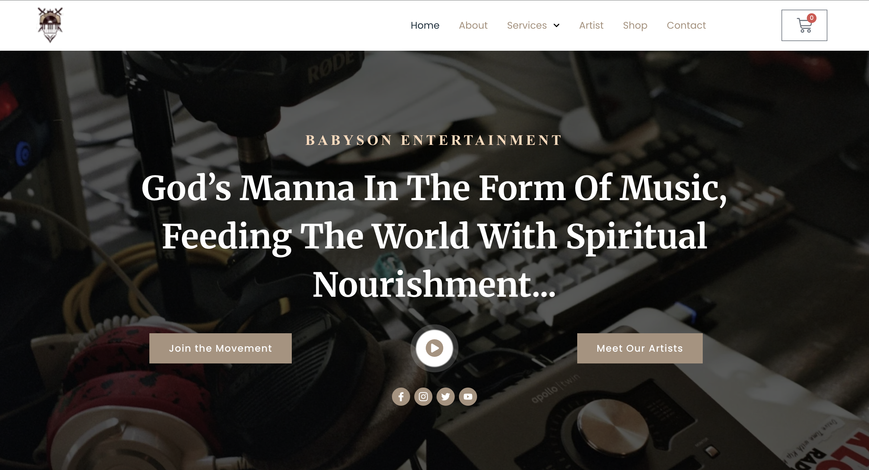 Babyson Entertainment website design